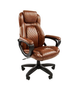 Компьютерное кресло CHAIRMAN 432, экокожа, цвет коричневый в Ижевске