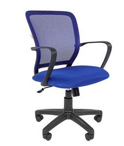 Офисное кресло CHAIRMAN 698 black TW-05, ткань, цвет синий в Глазове
