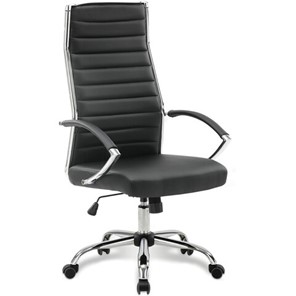 Офисное кресло Brabix Style EX-528 (экокожа, хром, черное) 531947 в Сарапуле