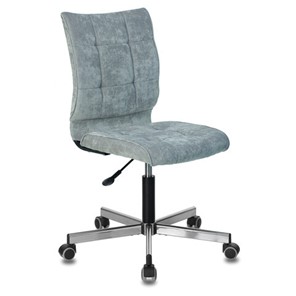 Компьютерное кресло Brabix Stream MG-314 (без подлокотников, пятилучие серебристое, ткань, серо-голубое) 532395 в Глазове