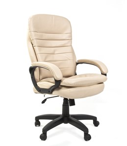 Офисное кресло CHAIRMAN 795 LT, экокожа, цвет светло бежевый canvas в Сарапуле - предосмотр