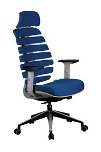 Кресло офисное Riva Chair SHARK (Синий/серый) в Сарапуле