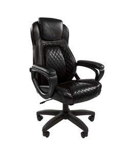 Кресло компьютерное CHAIRMAN 432, экокожа, цвет черный в Глазове
