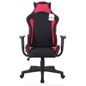 Кресло компьютерное Brabix GT Racer GM-100 (подушка, ткань, черное/красное) 531820 в Глазове