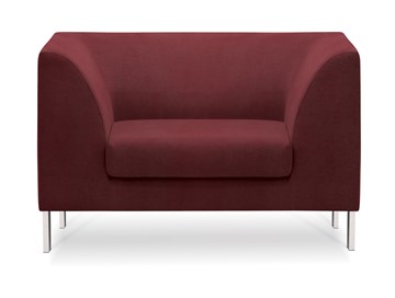 Офисное мягкое кресло Сиеста, ткань Сахара / красная С30 в Ижевске