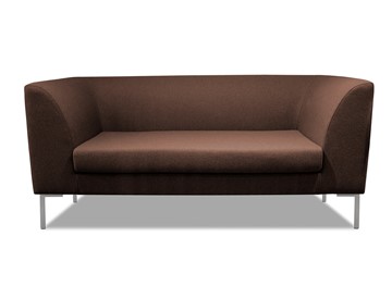Мягкий офисный диван Сиеста 2-местный, ткань Bahama / шоколад в Ижевске