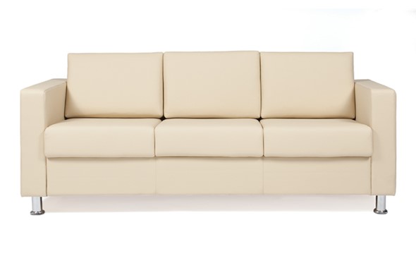 Прямой диван Симпл трехместный, экокожа в Глазове - изображение