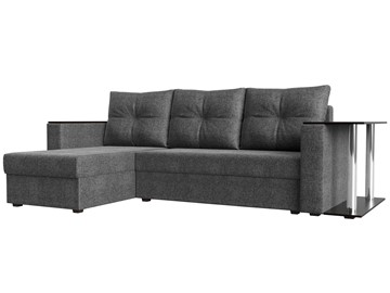 Угловой раскладной диван Атланта Лайт, Серый (рогожка) в Сарапуле