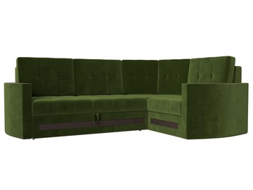 Угловой диван Белла, Зеленый (Микровельвет) в Сарапуле