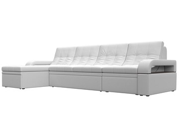 Угловой раскладной диван Лига-035 Лонг, Белый (Экокожа) в Глазове