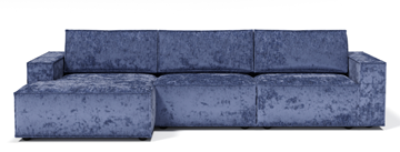 Угловой диван с оттоманкой Лофт 357х159х93 (Ремни/Тик-так) в Глазове