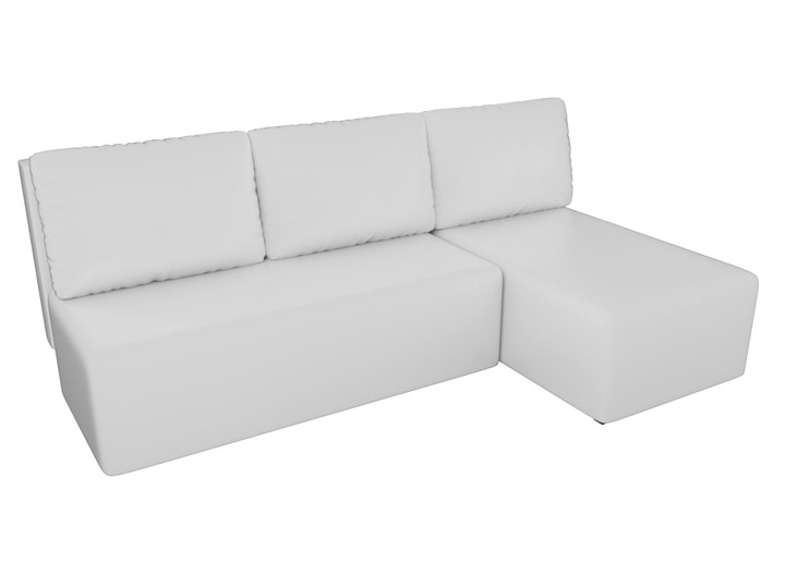Угловой диван Поло, Белый (экокожа) в Сарапуле - изображение 3