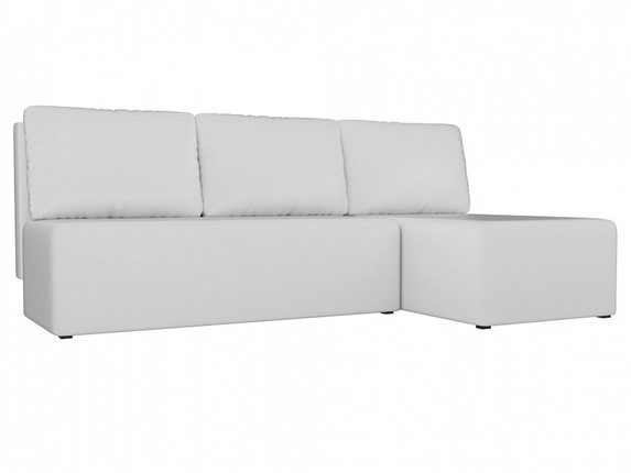 Угловой диван Поло, Белый (экокожа) в Сарапуле - изображение