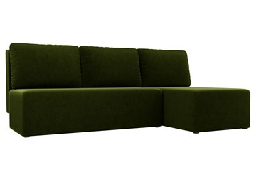 Угловой диван Поло, Зеленый (микровельвет) в Сарапуле