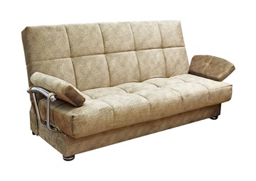 Прямой диван Милана 6 БД с хром. подлокотниками НПБ в Сарапуле