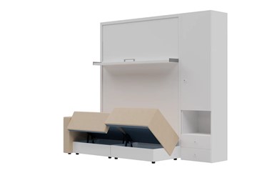 Диван Кровать-трансформер Smart (КД 1400+ШП), шкаф правый, левый подлокотник в Глазове - предосмотр 1