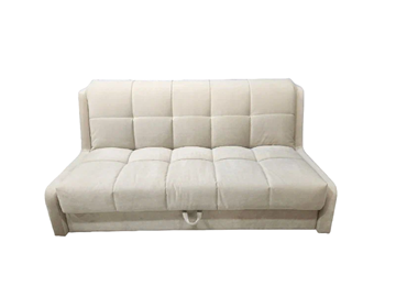 Прямой диван Аккордеон-Кровать 1,55 с каретной утяжкой, клетка (НПБ) в Глазове