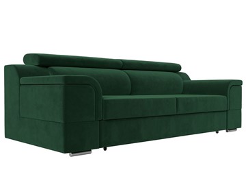 Прямой диван Лига-003 НПБ, Зеленый (Велюр) в Глазове