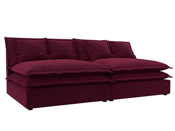 Прямой диван Лига-040, Бордовый (микровельвет) в Сарапуле