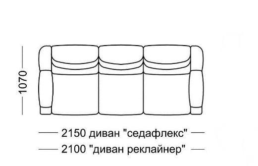 Прямой диван Мишель Элита 50 М, седафлекс в Глазове - изображение 7