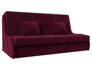 Прямой диван Риттэр 160, Бордовый (Микровельвет) в Сарапуле