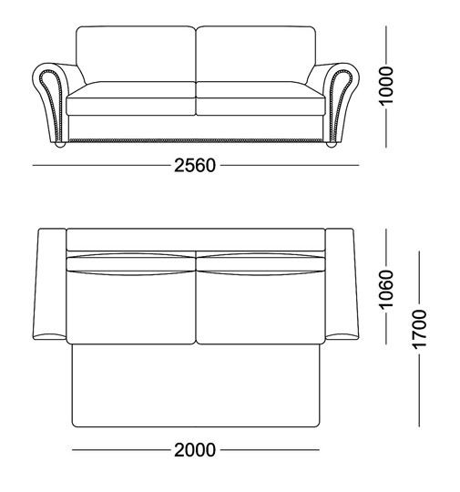 Прямой диван Виктория 2 подушки в Ижевске - изображение 5