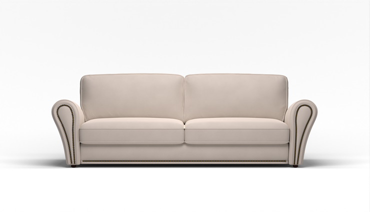 Прямой диван Виктория 2 подушки в Ижевске - изображение 1
