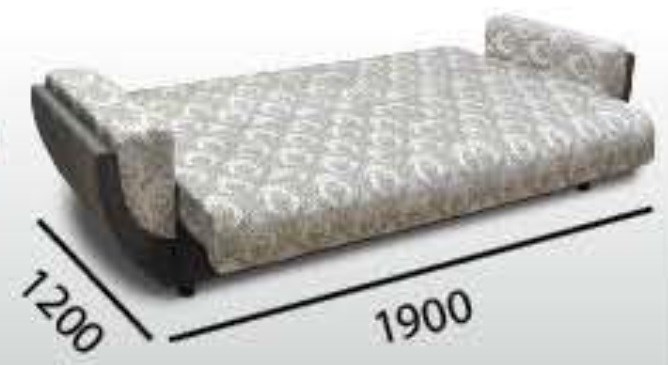 Прямой диван Акварель 2 БД в Глазове - изображение 1