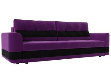 Прямой диван Честер, Фиолетовый/черный (вельвет) в Сарапуле