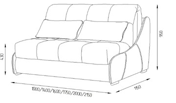 Прямой диван Токио 190 (НПБ) в Глазове - предосмотр 2