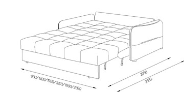 Прямой диван Токио 2 130 (ППУ) в Сарапуле - предосмотр 8