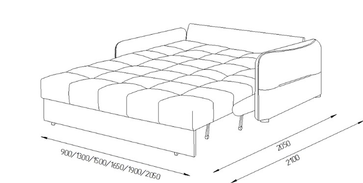 Прямой диван Токио 2 130 (ППУ) в Глазове - изображение 8