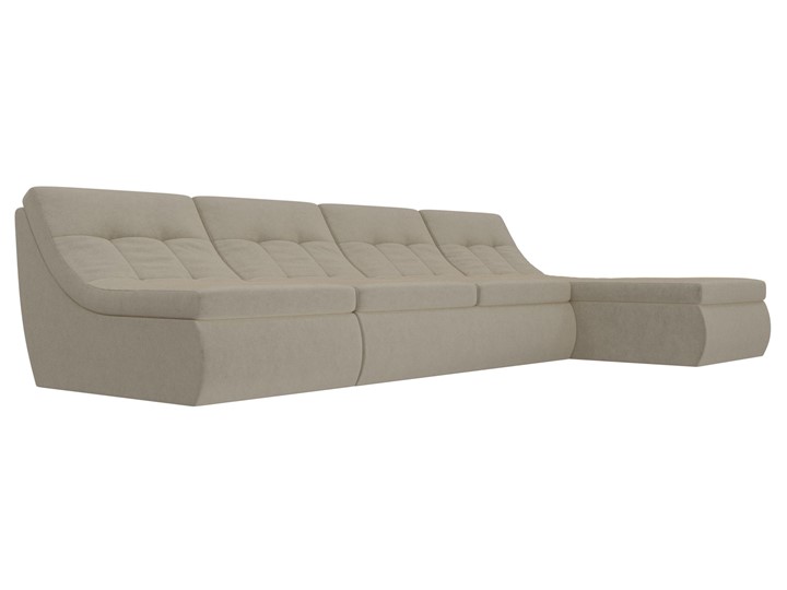 Модульный раскладной диван Холидей, Бежевый (микровельвет) в Сарапуле - изображение 3