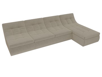 Модульный раскладной диван Холидей, Бежевый (микровельвет) в Сарапуле - предосмотр 4