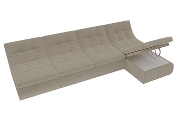 Модульный раскладной диван Холидей, Бежевый (микровельвет) в Сарапуле - предосмотр 7