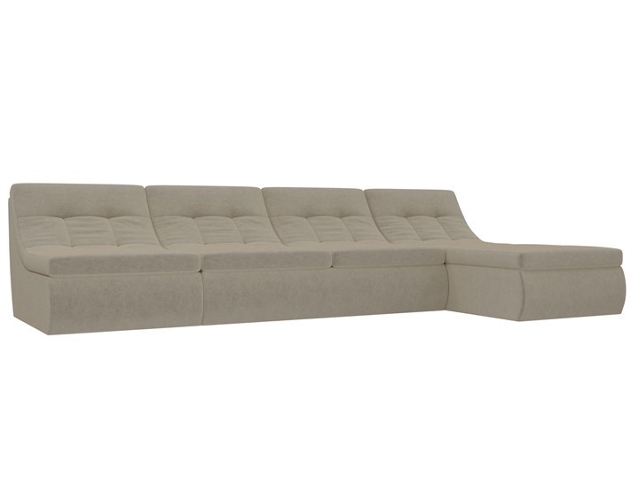 Модульный раскладной диван Холидей, Бежевый (микровельвет) в Сарапуле - изображение