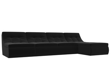 Модульный раскладной диван Холидей, Черный (микровельвет) в Глазове