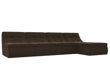 Модульный раскладной диван Холидей, Коричневый (микровельвет) в Глазове