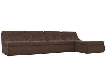 Модульный раскладной диван Холидей, Коричневый (рогожка) в Сарапуле
