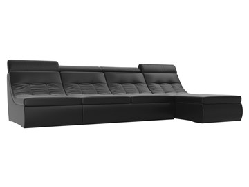 Модульный раскладной диван Холидей люкс, Черный (экокожа) в Сарапуле