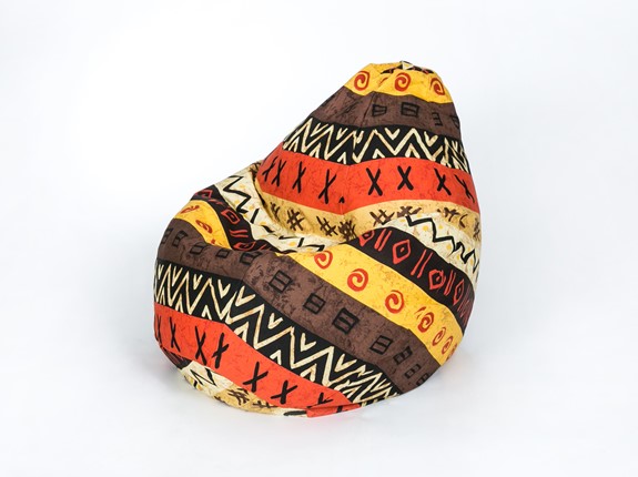 Кресло-мешок Груша малое, жаккард, африкан в Сарапуле - изображение