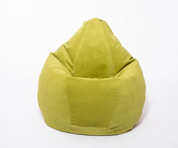 Кресло-мешок Груша малое, велюр однотон, травянное в Глазове - предосмотр 1