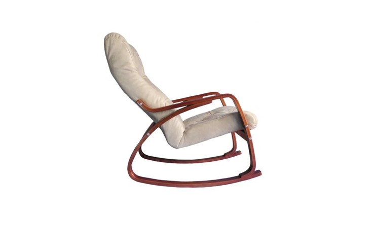 Кресло-качалка Гранд, замша крем в Сарапуле - изображение 1