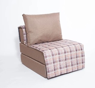 Бескаркасное кресло-кровать Харви, коричневый - квадро беж в Глазове