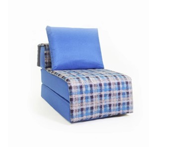 Бескаркасное кресло-кровать Харви, синий - квадро в Глазове