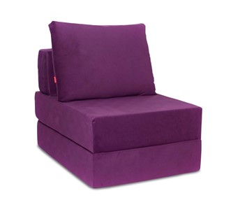 Бескаркасное кресло Окта, велюр фиолетовый в Ижевске