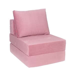 Бескаркасное кресло-кровать Окта, велюр пыльная роза в Сарапуле