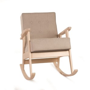 Кресло-качалка Ретро (беленый дуб / 03 - бежевый) в Сарапуле