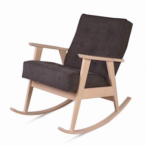 Кресло-качалка Ретро (беленый дуб / 05 - коричневый) в Сарапуле