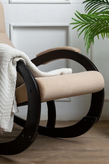 Кресло-качалка в гостиную Корсика, ткань Amigo Beige 34-Т-AB в Глазове - изображение 6